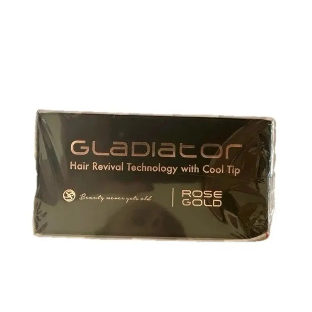 Royale Gladiator Professional Hair Straightener Cool Tip Rose Gold NIB Sealed